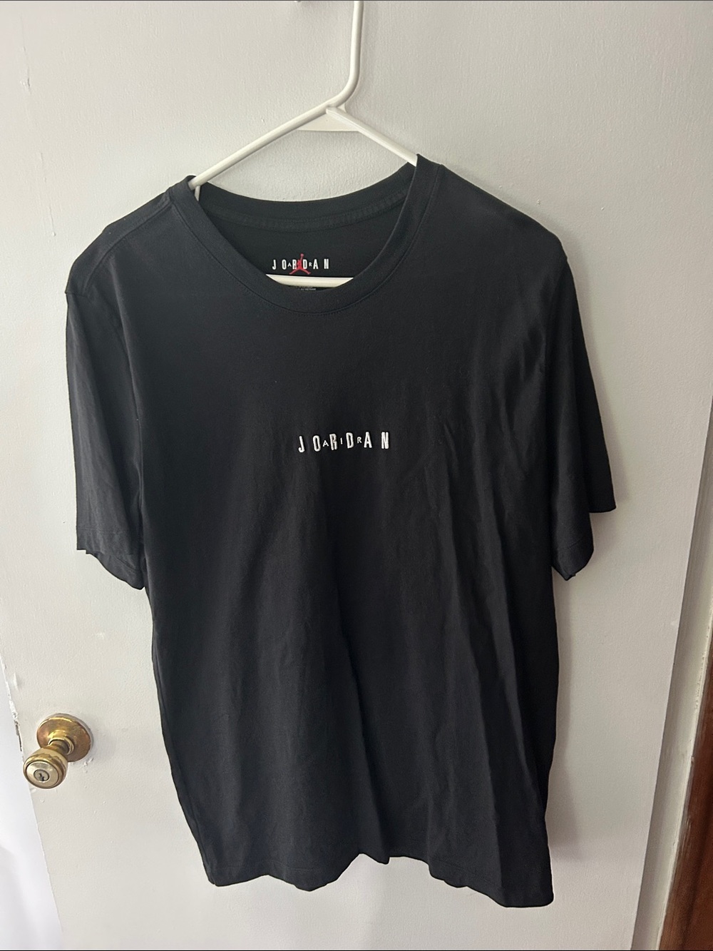 Jordan Black Short Sleeve Logo Tee Large